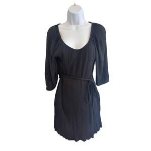 Karen Kane Womens Belted Tie Waist Dress 3/4 Sleeve XS Professional Career Work